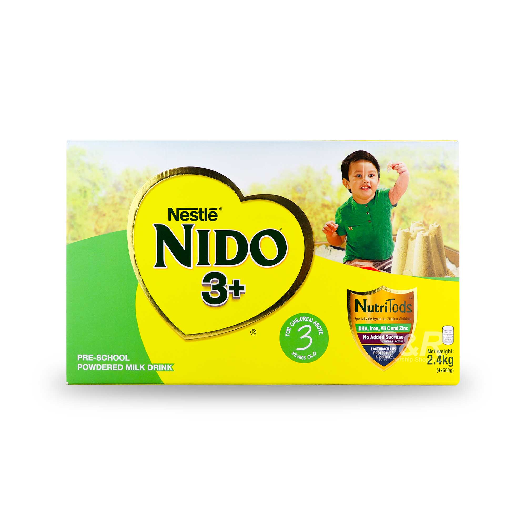 Nido 3+ Pre-School Powdered Milk Drink (600g x 4pcs)
